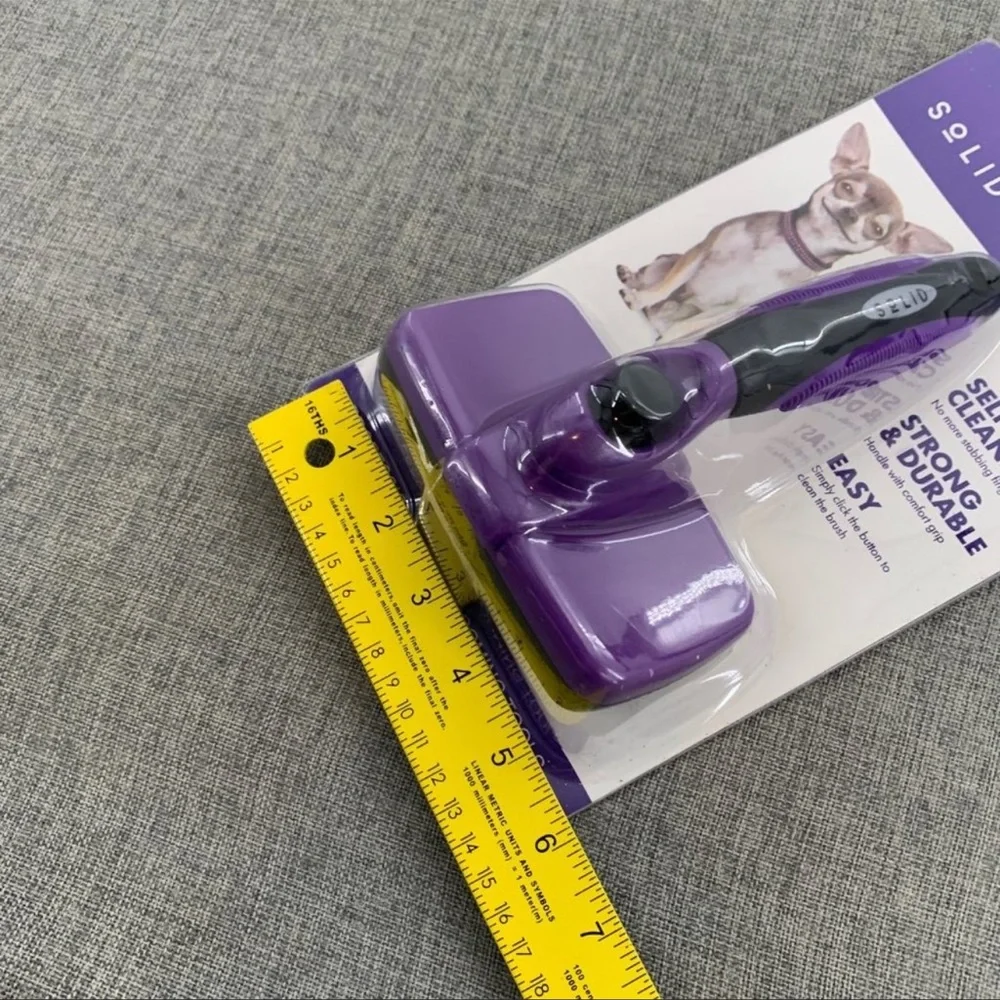 NWT Pet dog cat brush Solid Self Cleaning Slicker Pet Brush